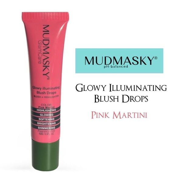 Mudmasky Glowy Illuminating Blush Drops - Picture 1 of 6